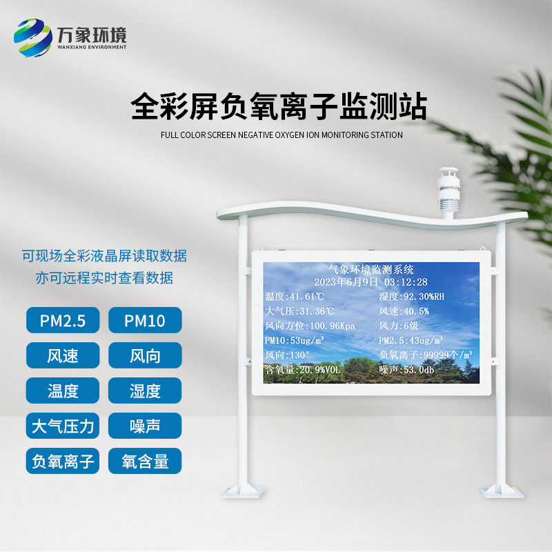 ??什么是全彩屏一體化負氧離子監測站？